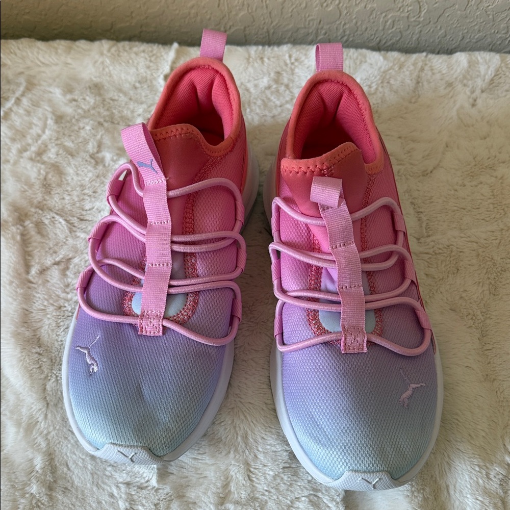Puma Pink and Purple Gradient Sneakers